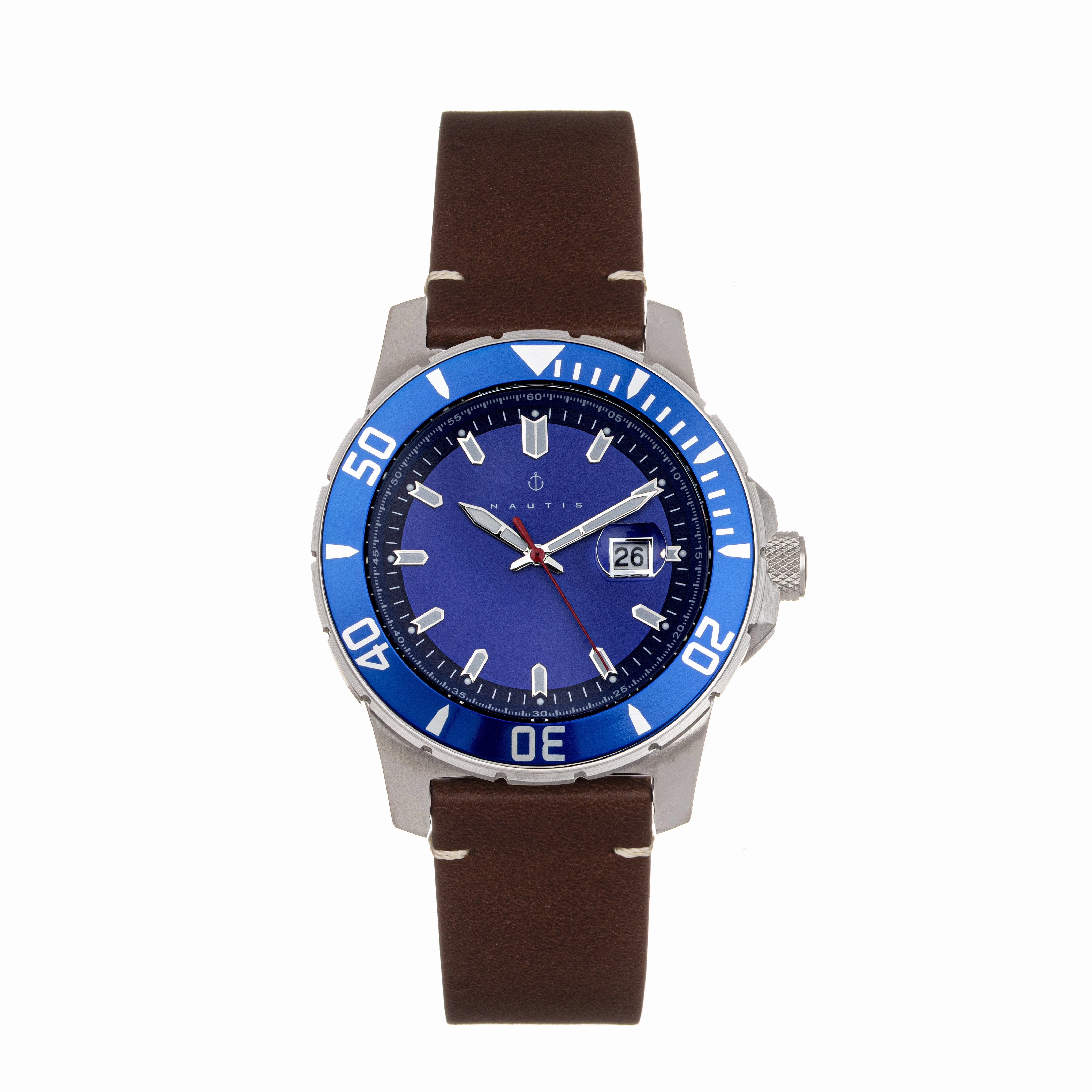 Dive Pro 200 Leather-Band Watch with Date