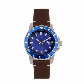 Dive Pro 200 Leather-Band Watch with Date