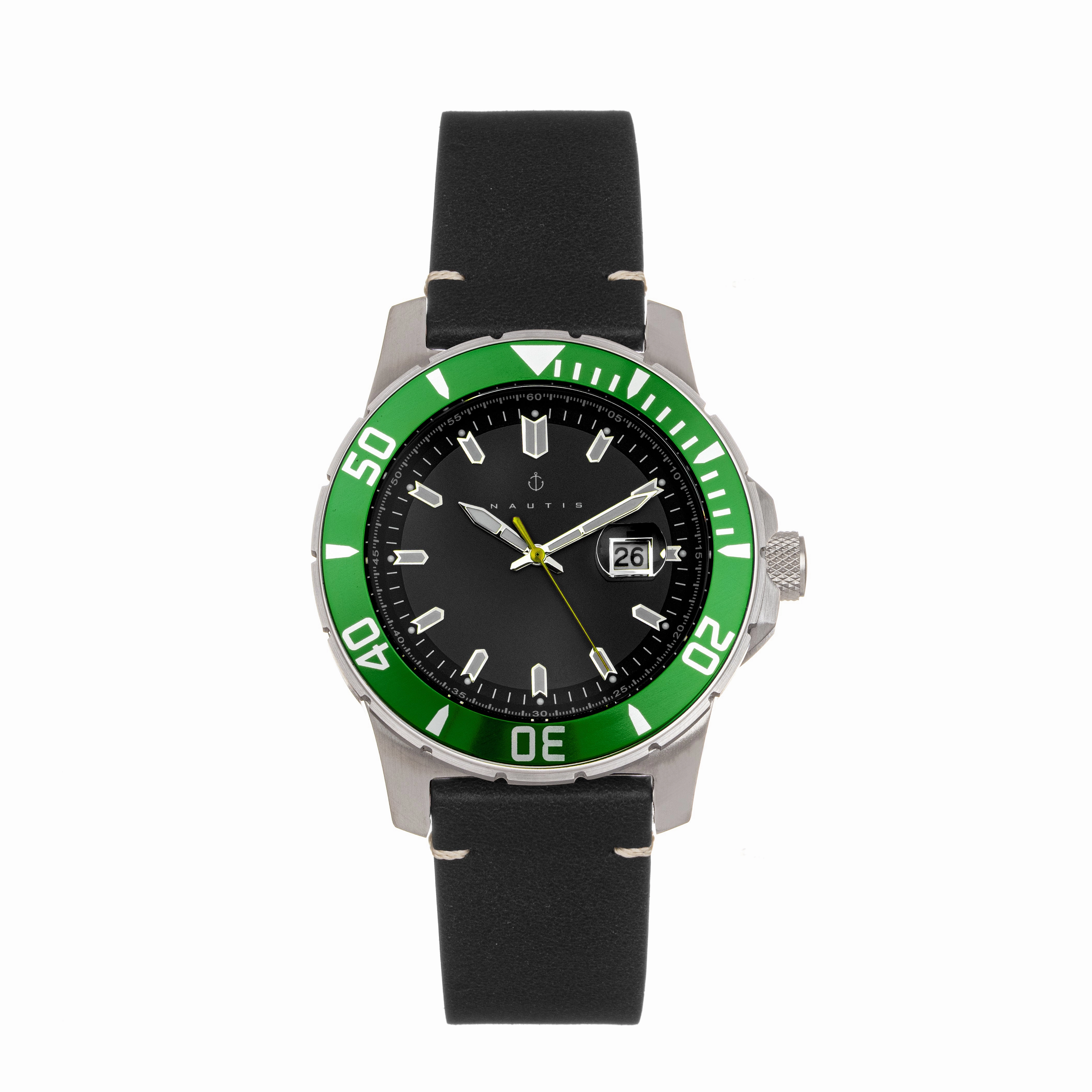 Dive Pro 200 Leather-Band Watch with Date
