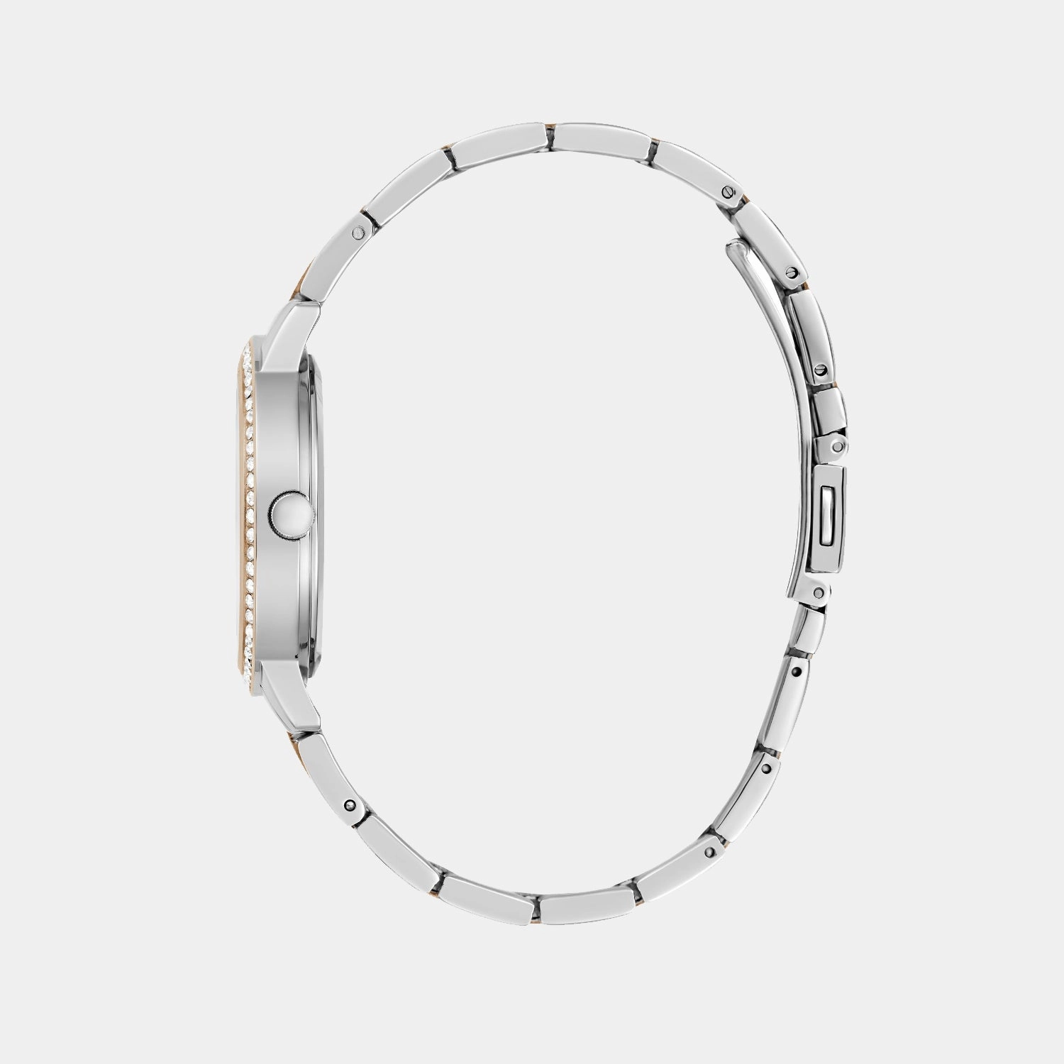 Dress Women Quartz White Dial Analog Recycled Steel Watch GW0725L2