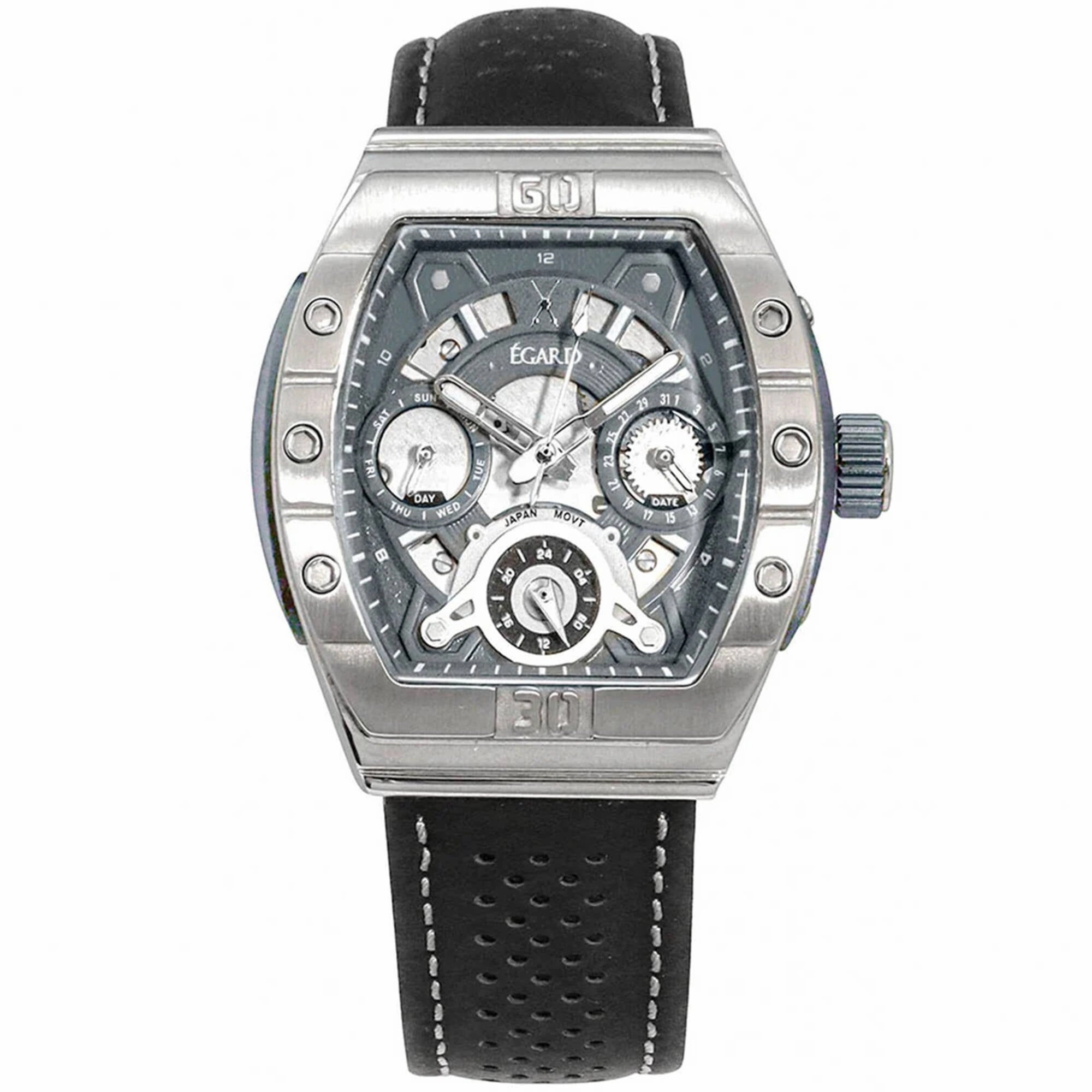 Egard Women's Watch - Patiot Classica Quartz Black Leather Strap | WCH-5076-G0H341