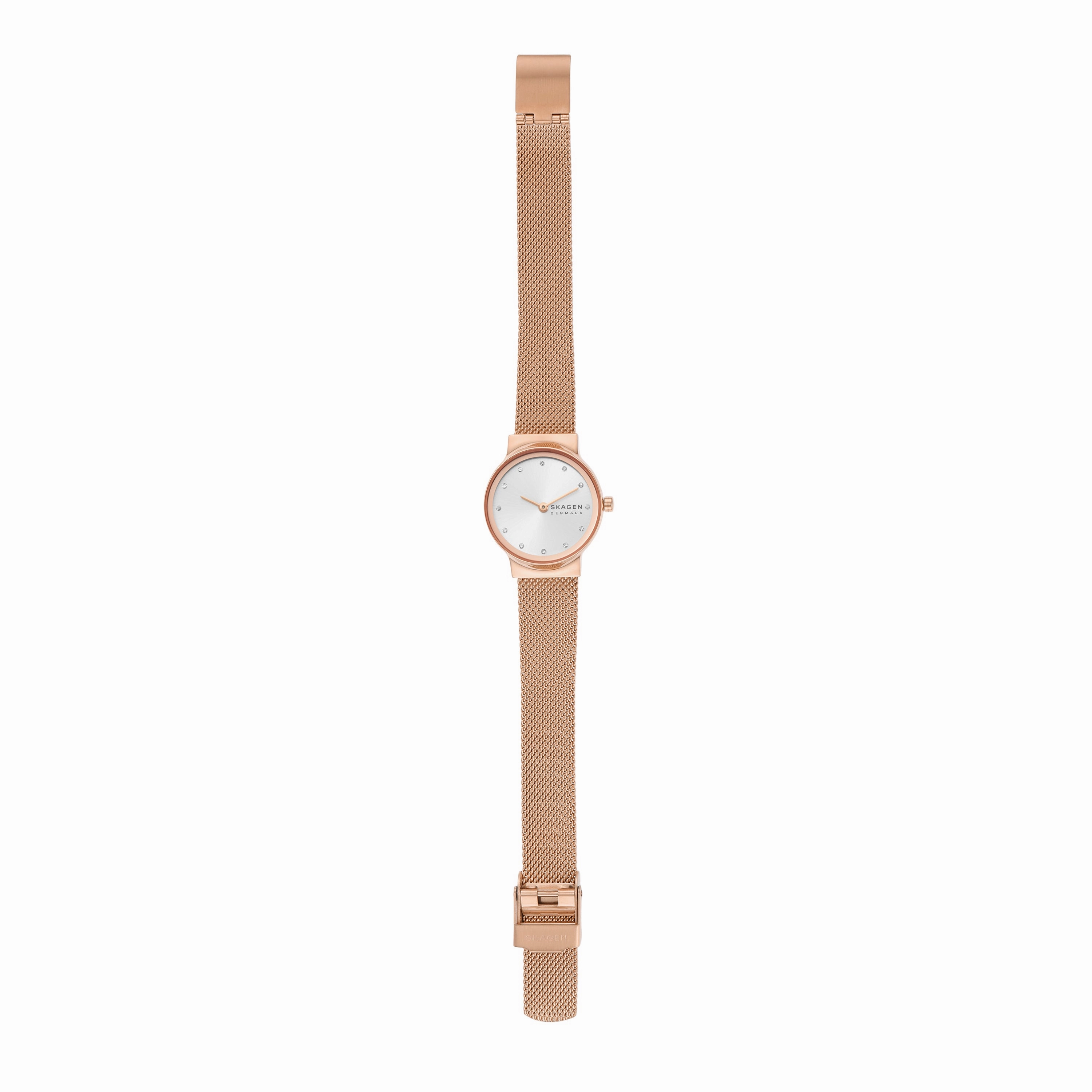 Elegant Skagen Freja Women's Rose Gold Watch with White Dial - Model SKW2665