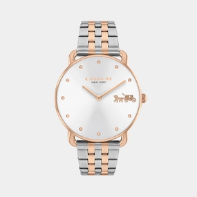 Elliot Women Quartz Silver Dial Analog Stainless Steel Watch 14504293