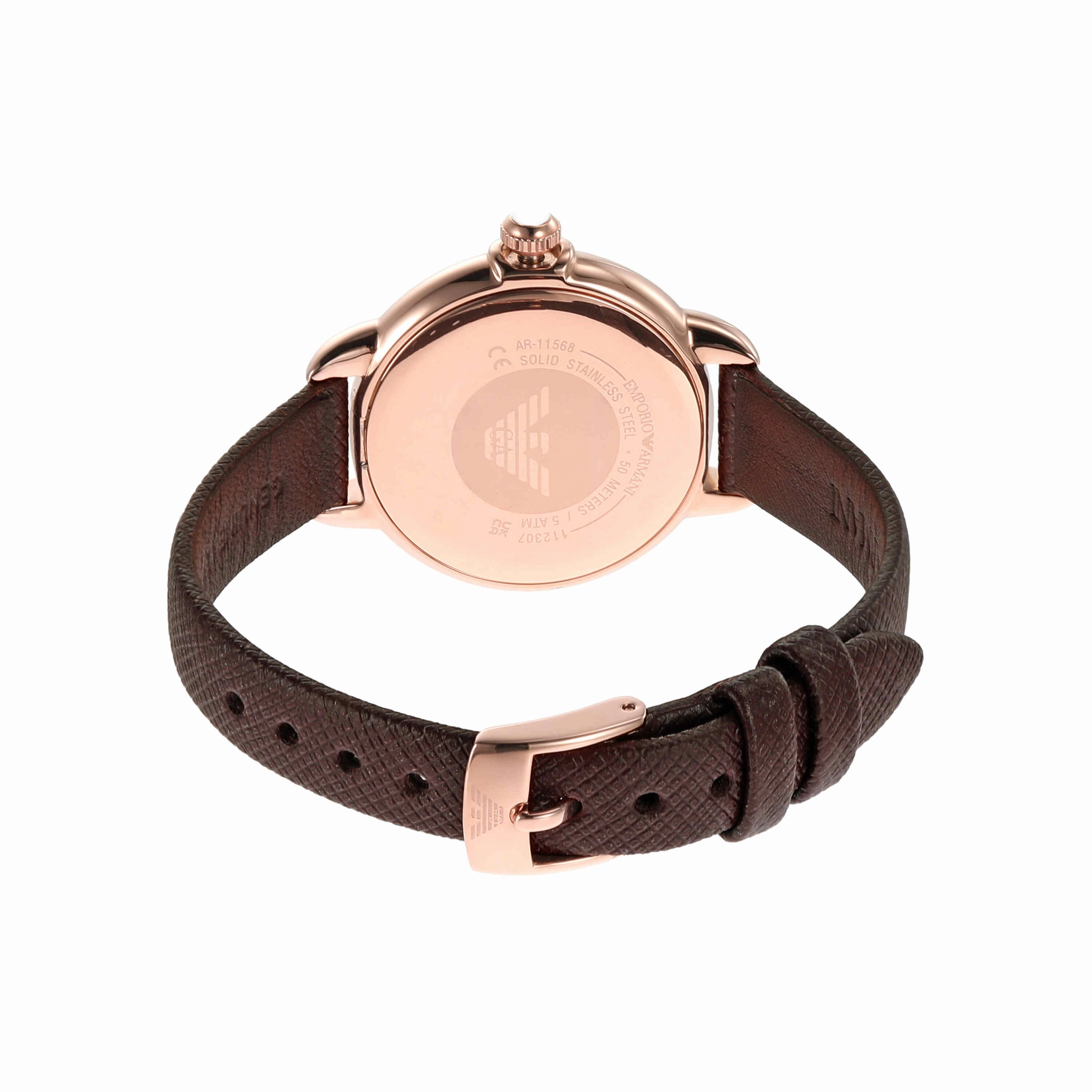 Emporio Armani Brown Analogue Watch AR11568