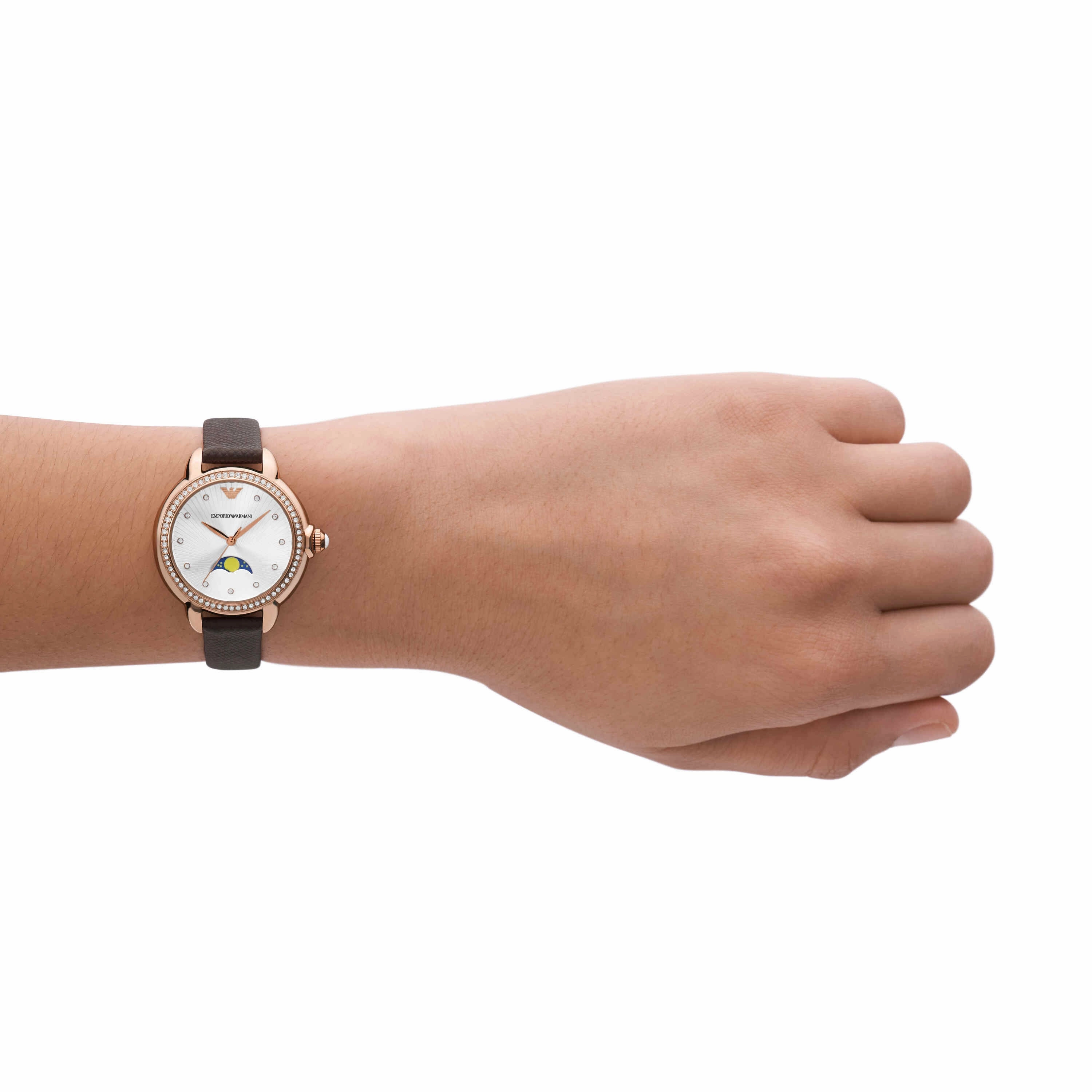 Emporio Armani Brown Analogue Watch AR11568