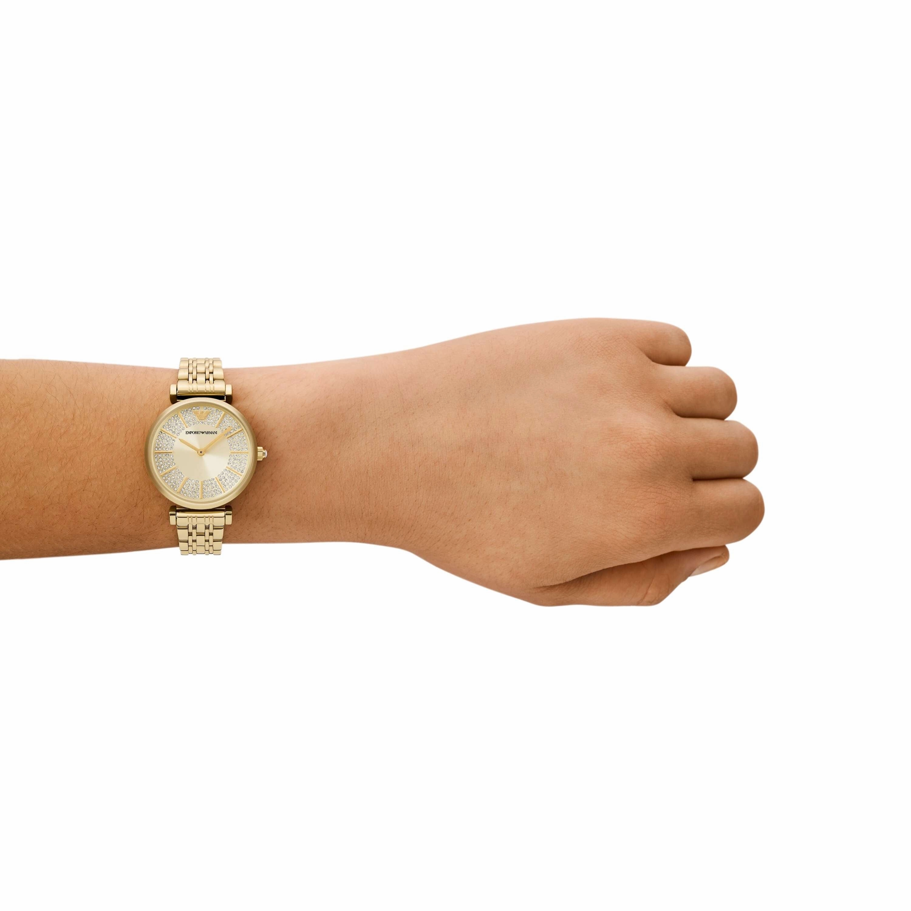 Emporio Armani Gold Analogue Watch AR11608
