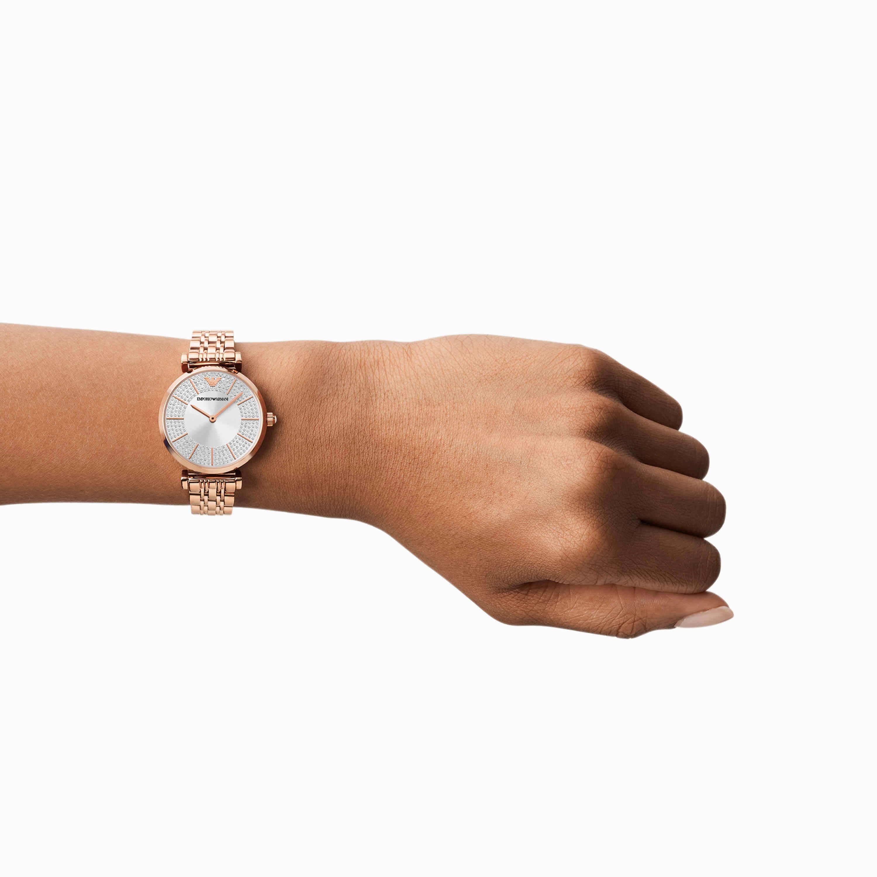 Emporio Armani Rose Gold Tone Analogue Watch AR11446