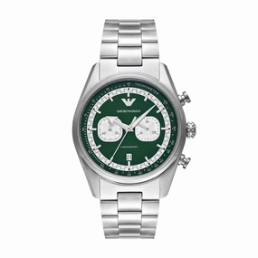 Emporio Armani Silver Chronograph Stainless Steel Watch AR11637