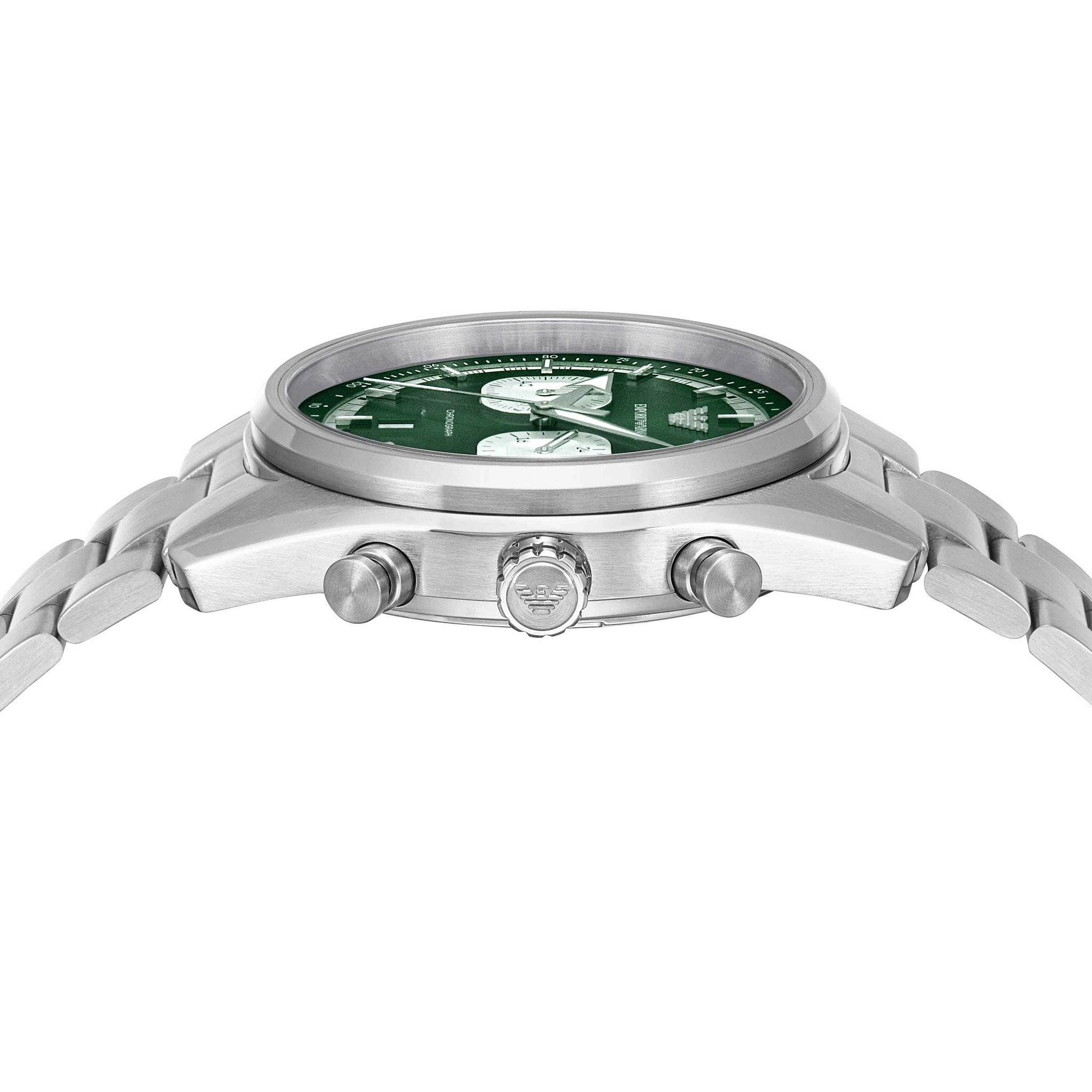Emporio Armani Silver Chronograph Stainless Steel Watch AR11637