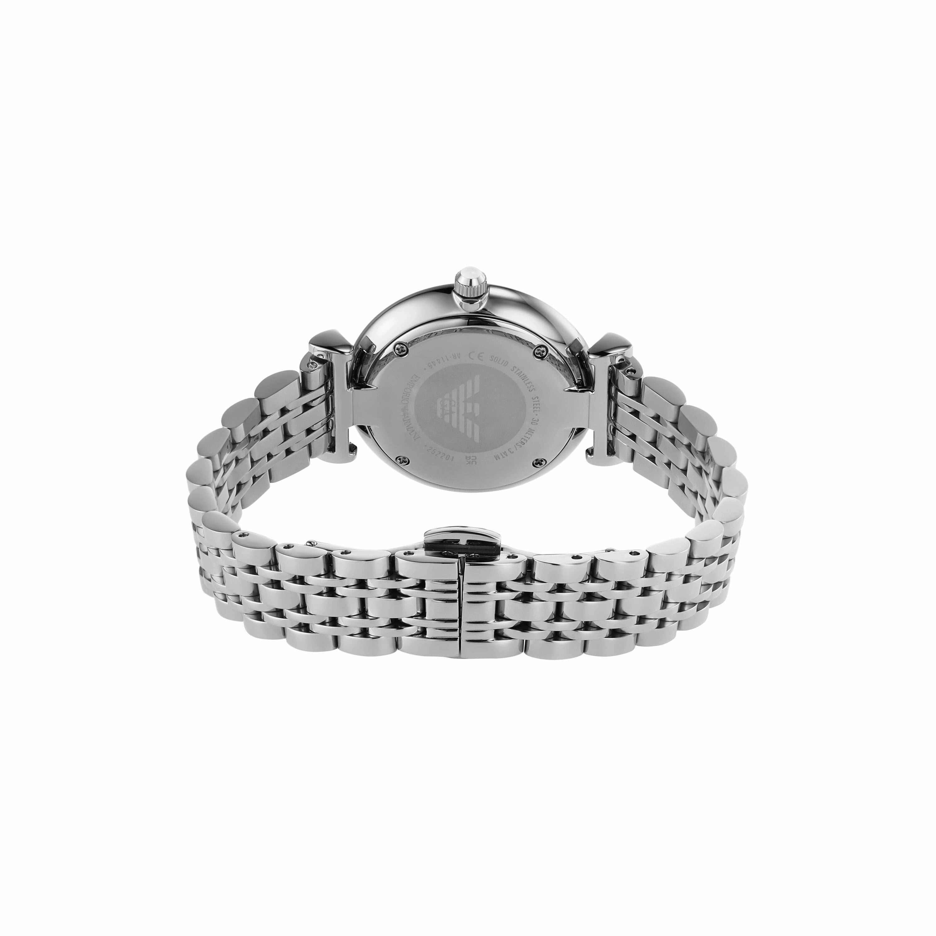 Emporio Armani Silver Tone Analogue Watch AR11445