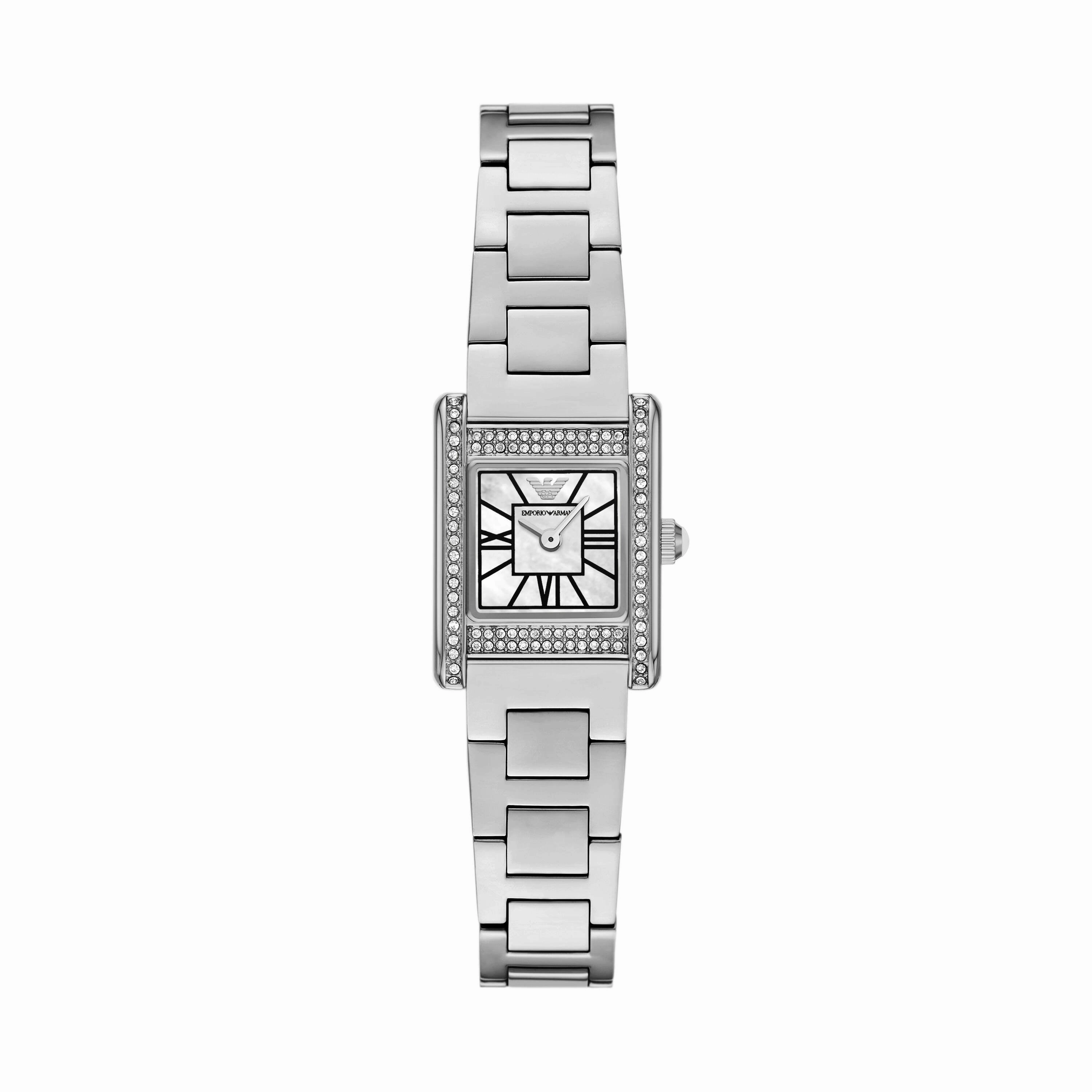 Emporio Armani Silver Tone Analogue Watch AR11662
