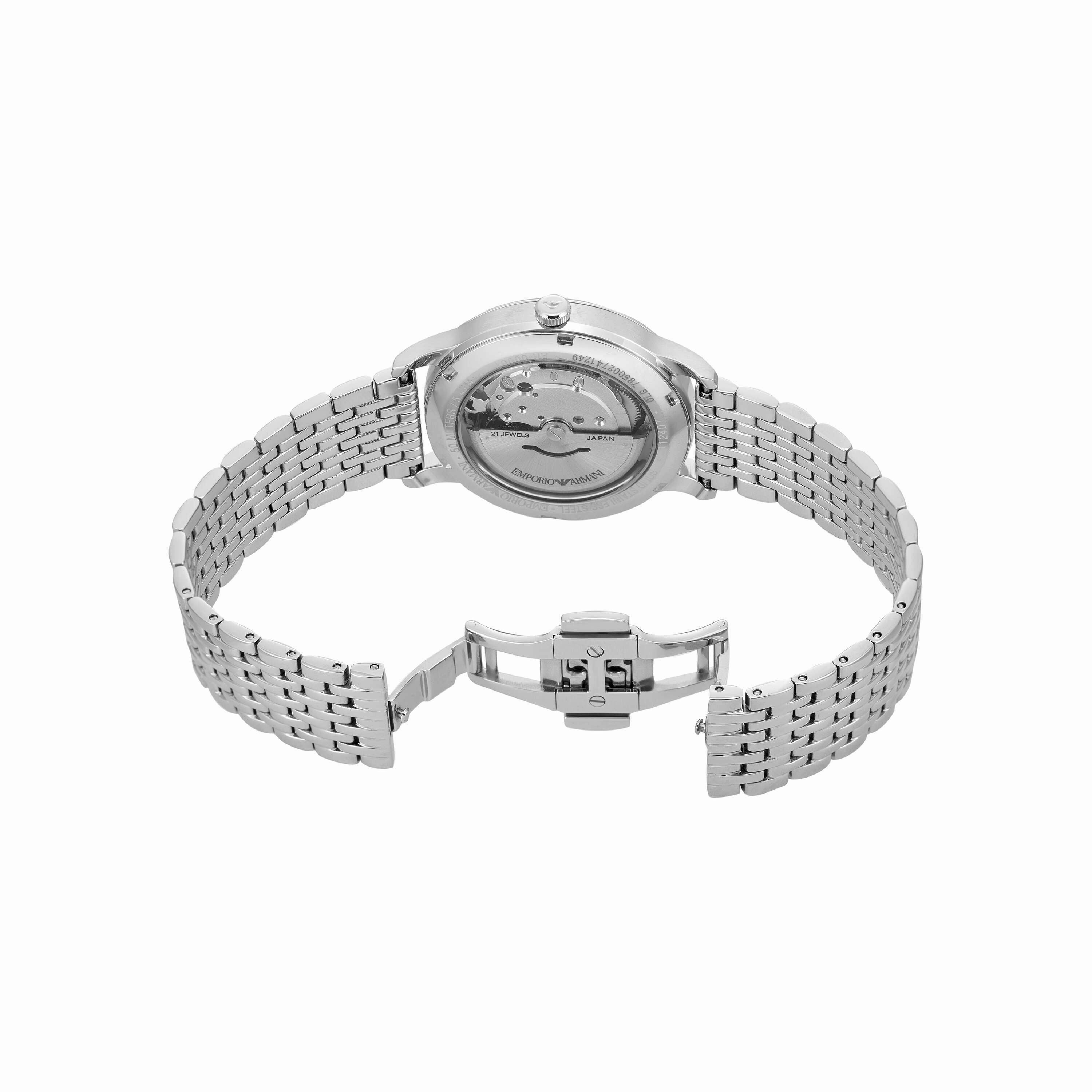 Emporio Armani Silver Tone Analogue Watch AR60081
