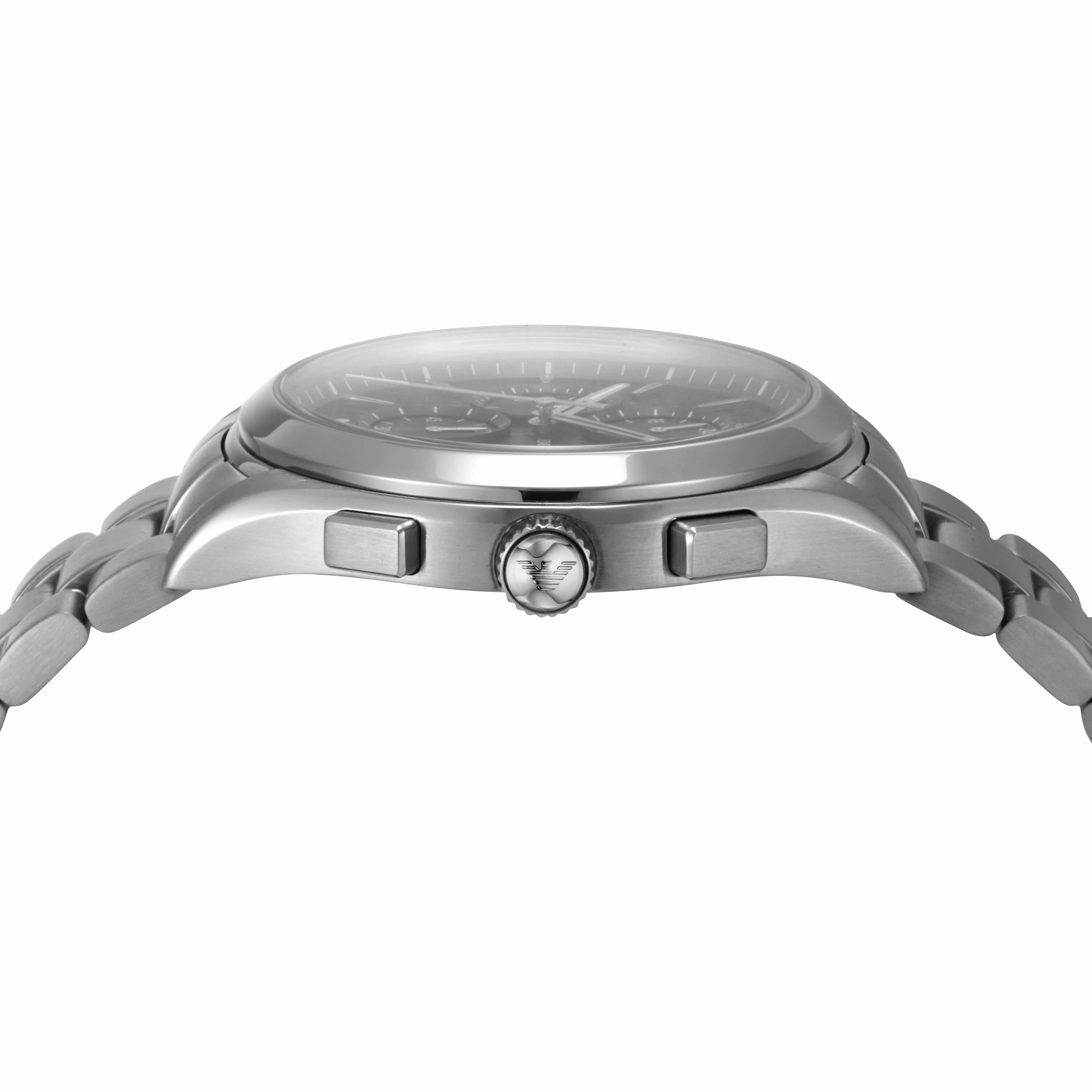 Emporio Armani Silver Tone Chronograph Watch AR11602