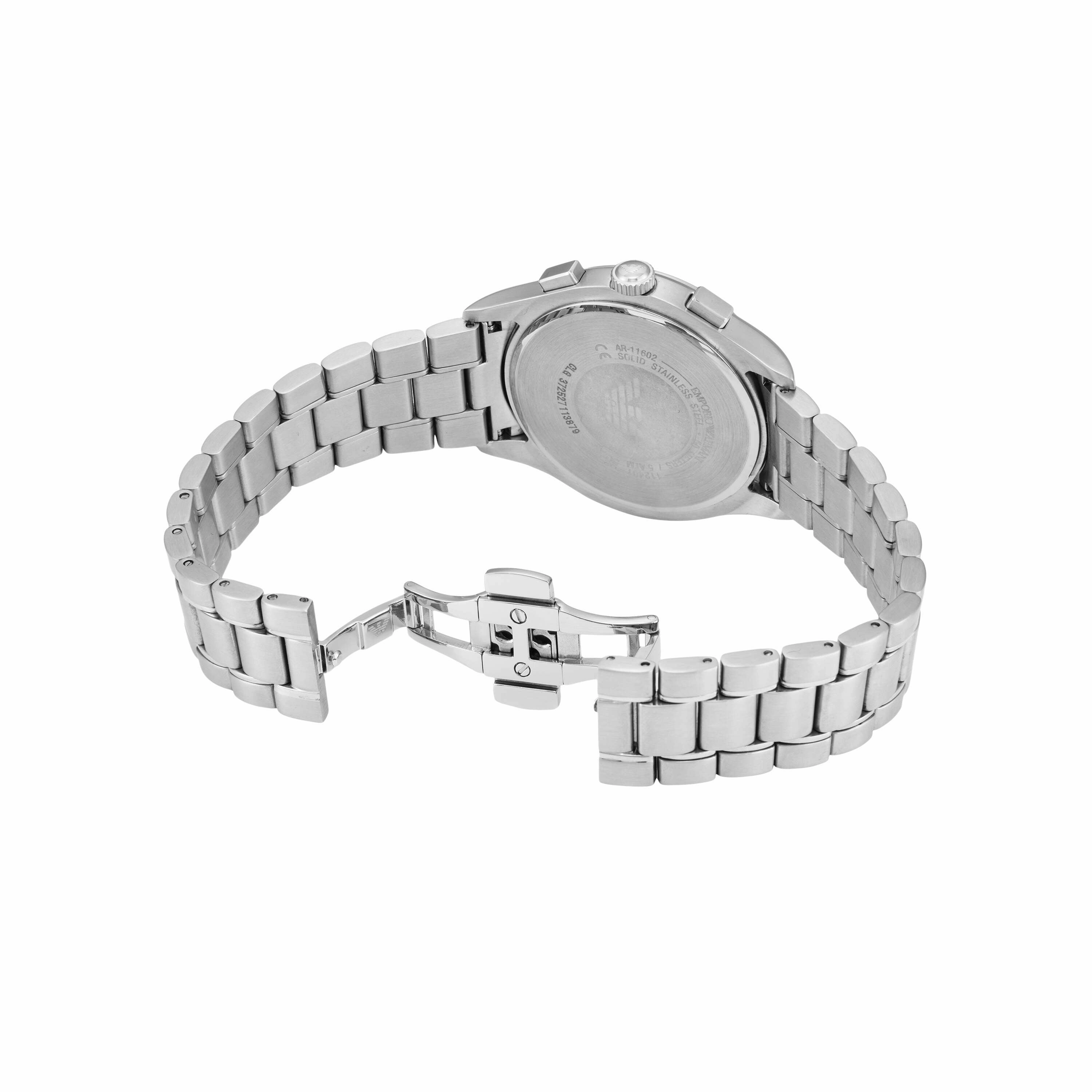 Emporio Armani Silver Tone Chronograph Watch AR11602