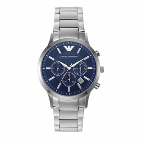 Emporio Armani Silver Tone Chronograph Watch AR2448