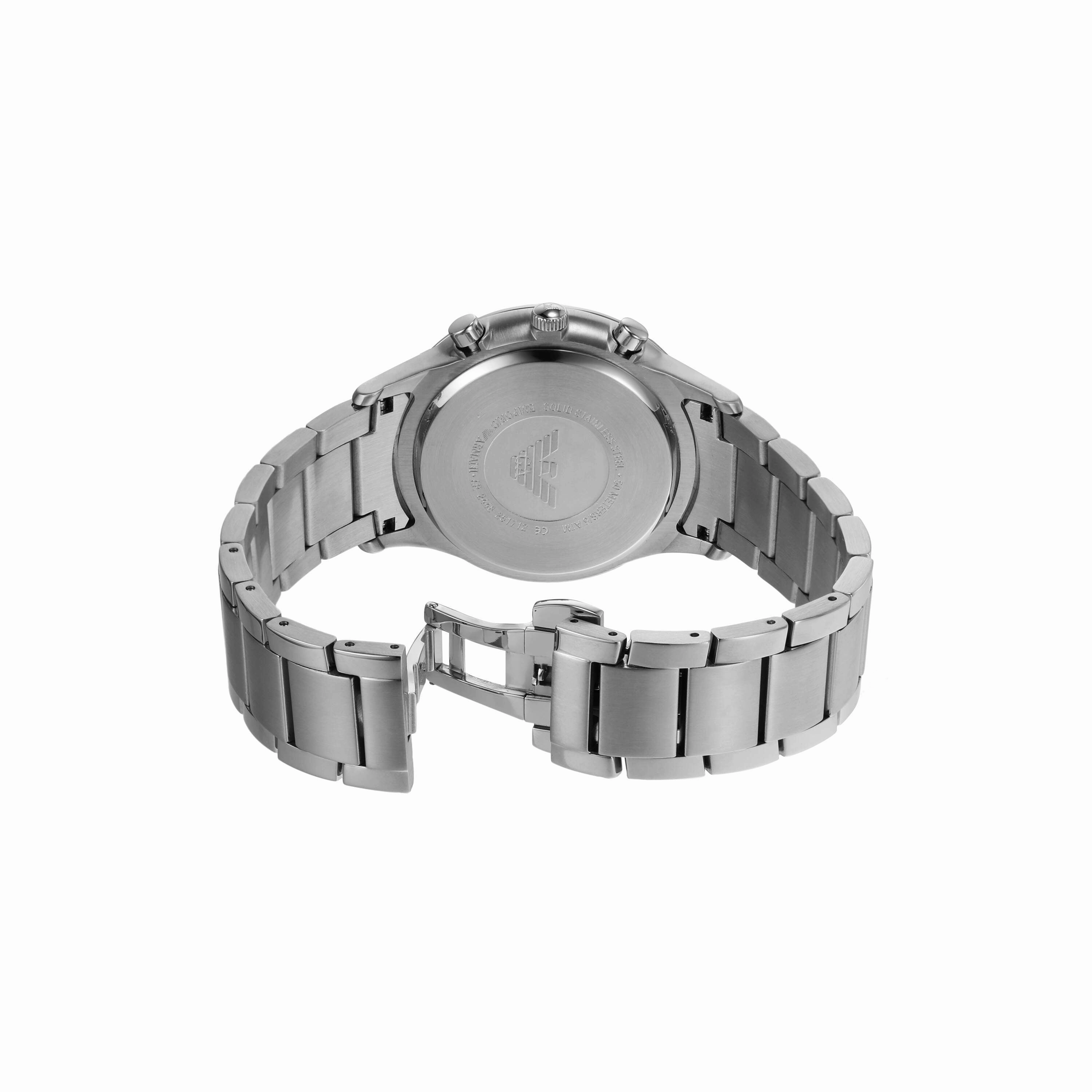 Emporio Armani Silver Tone Chronograph Watch AR2448