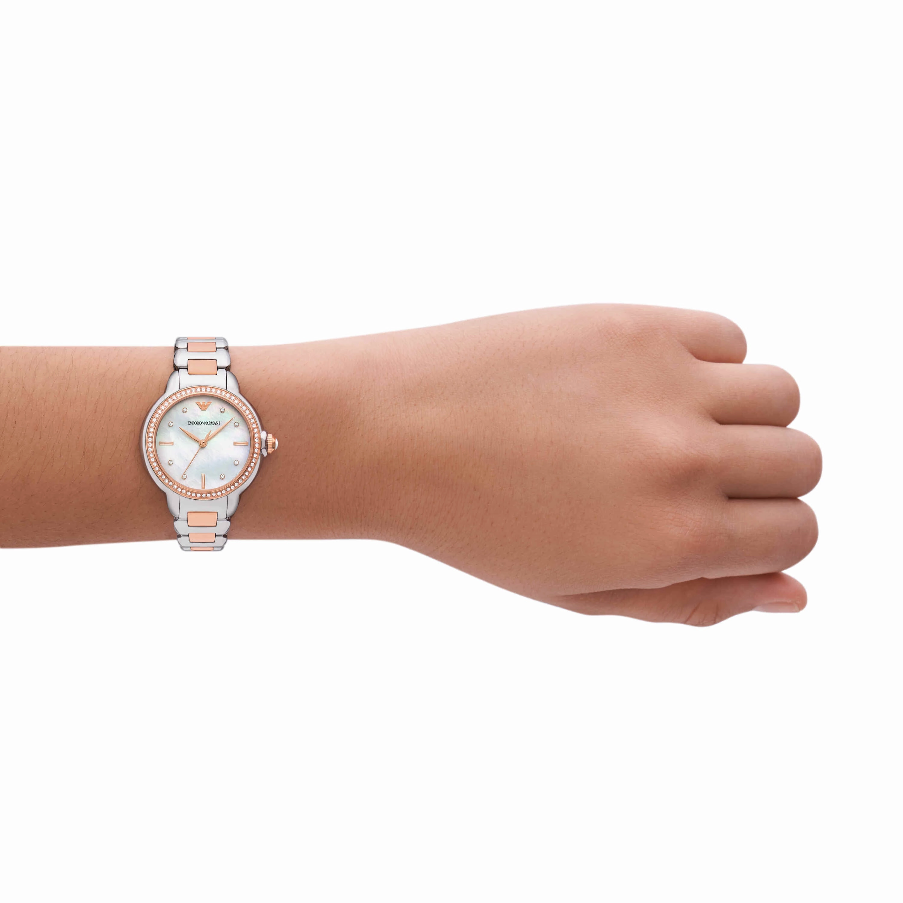 Emporio Armani Two Tone Analogue Watch AR11569