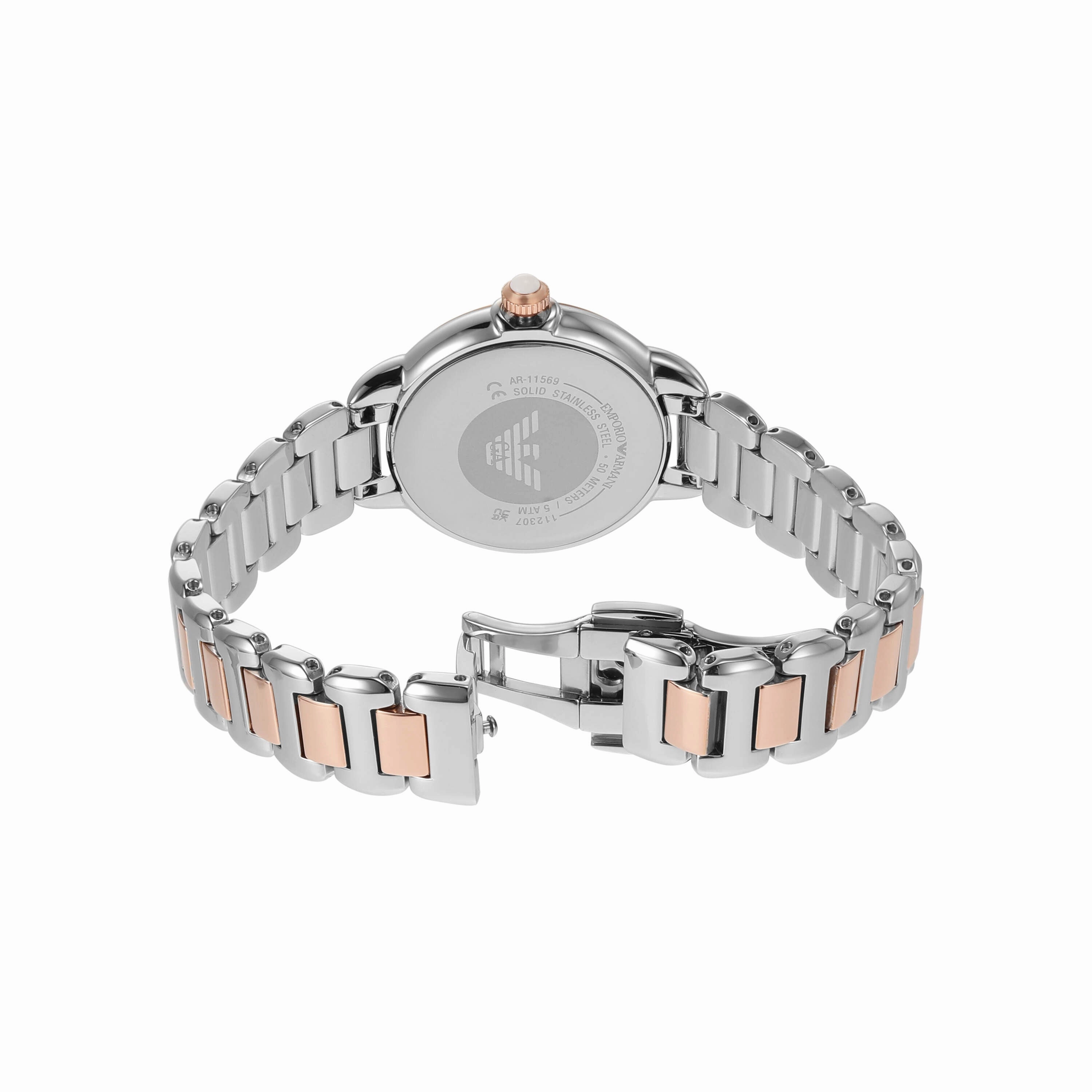 Emporio Armani Two Tone Analogue Watch AR11569