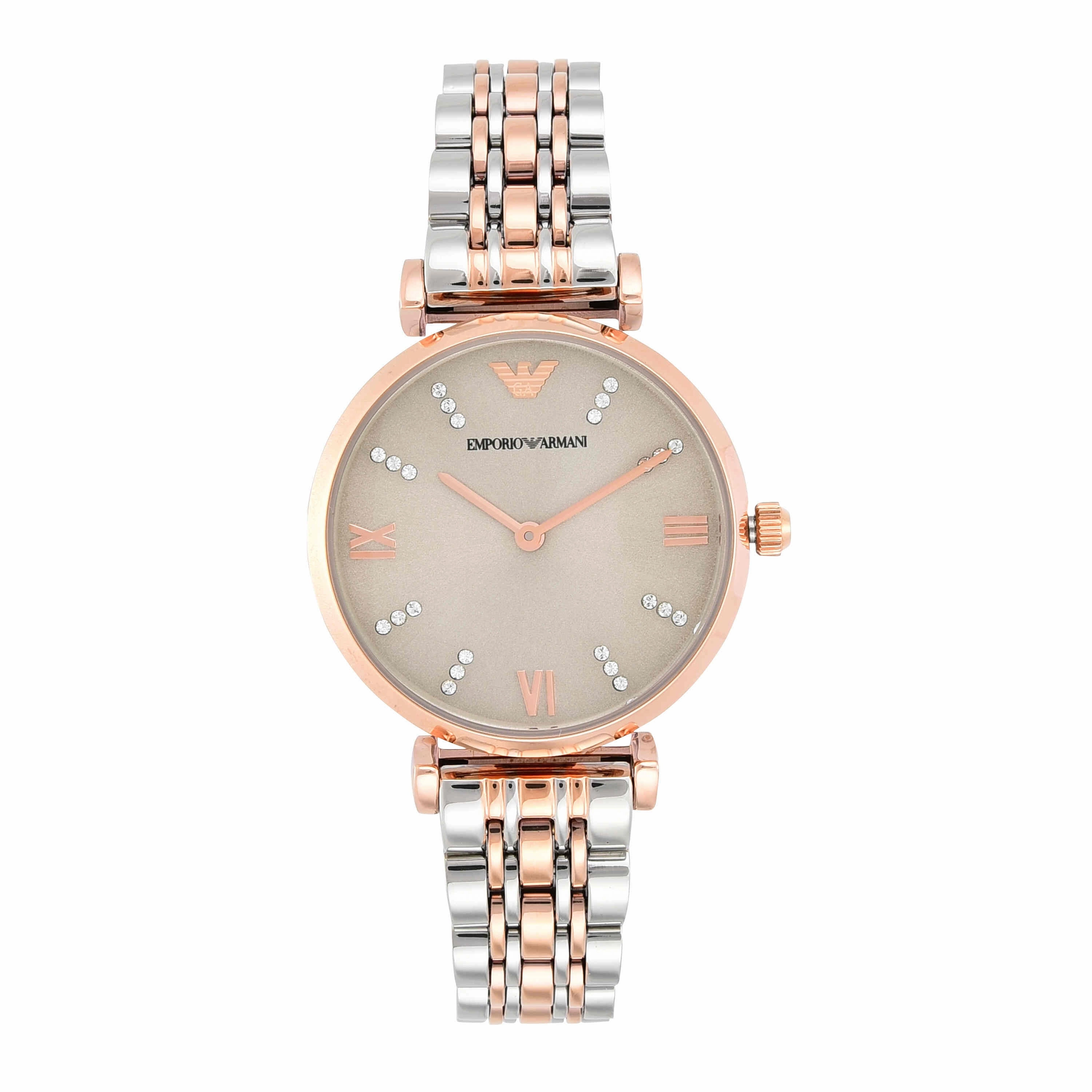 Emporio Armani Two Tone Analogue Watch AR1840
