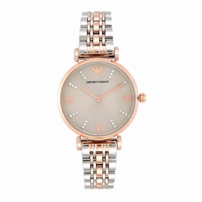 Emporio Armani Two Tone Analogue Watch AR1840