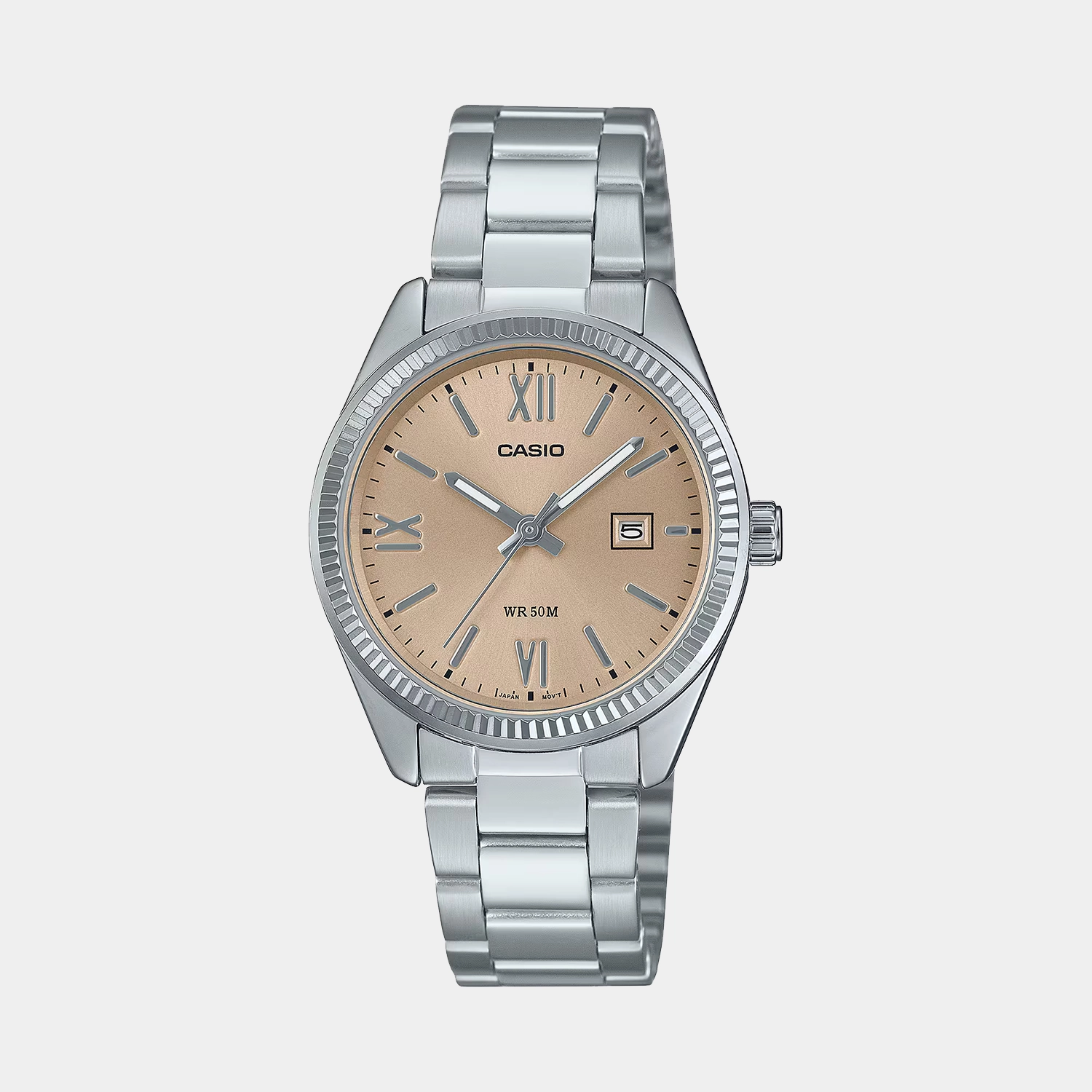 Enticer Women's Analog Beige Dial Stainless Steel Watch 1302DD-4A2VDF - A2361