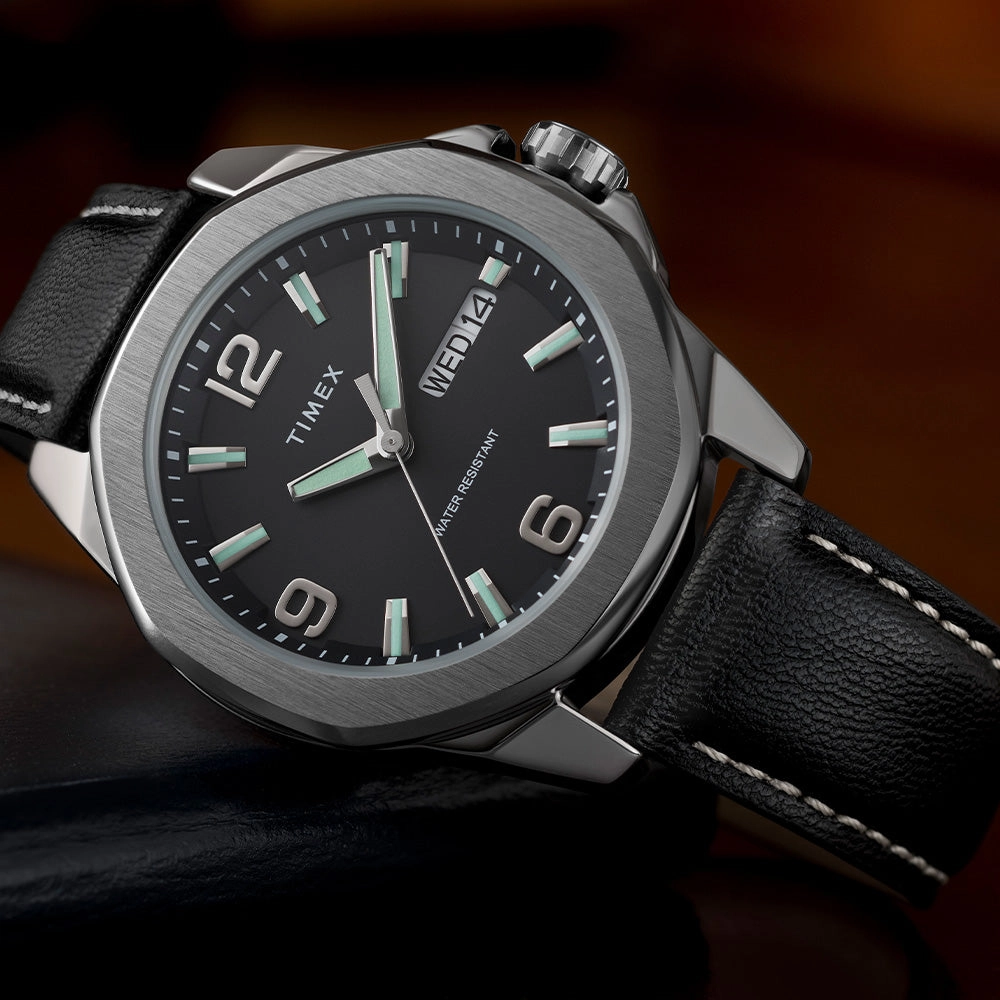 Essex Avenue Day-Date 46mm Leather Band
