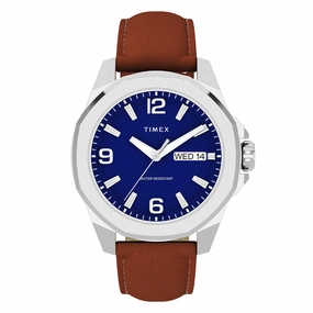 Essex Avenue Day-Date 46mm Leather Band