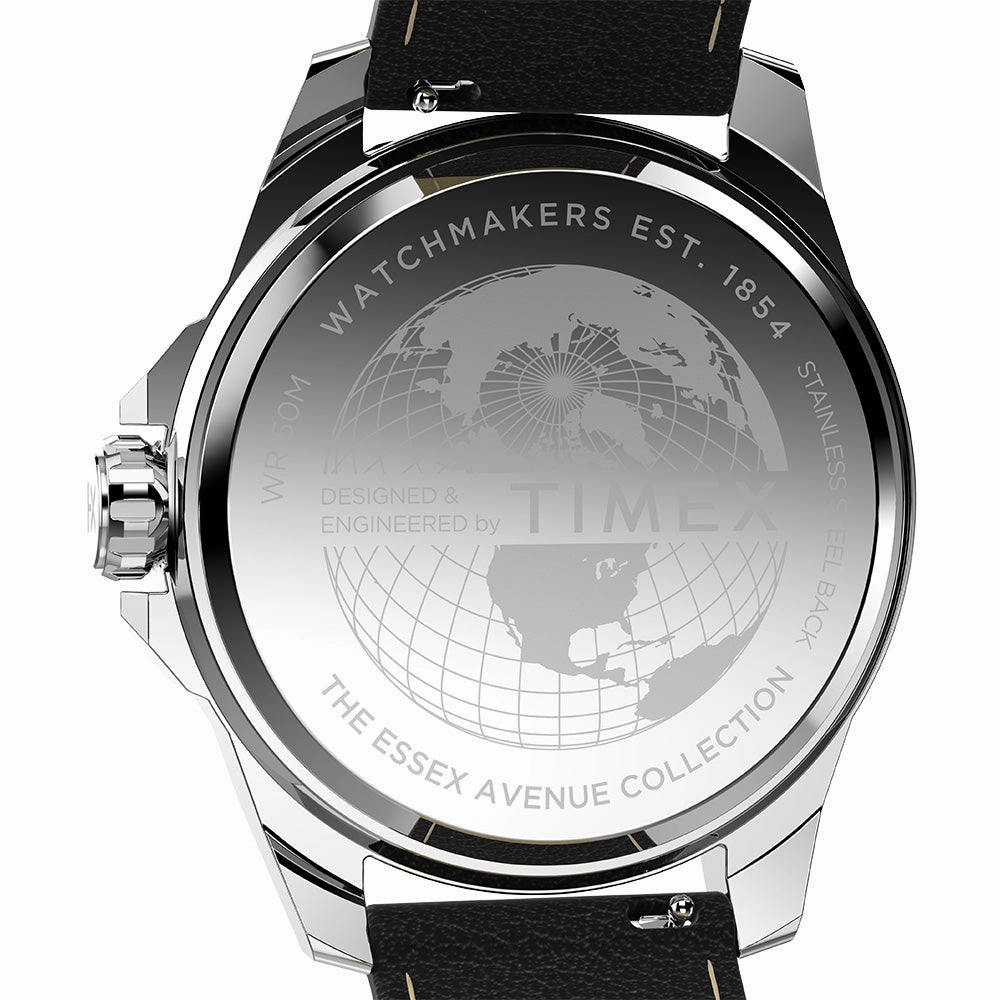 Essex Avenue Day-Date 46mm Leather Band