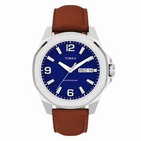 Essex Avenue Day-Date 46mm Leather Band