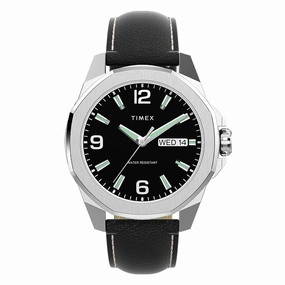 Essex Avenue Day-Date 46mm Leather Band