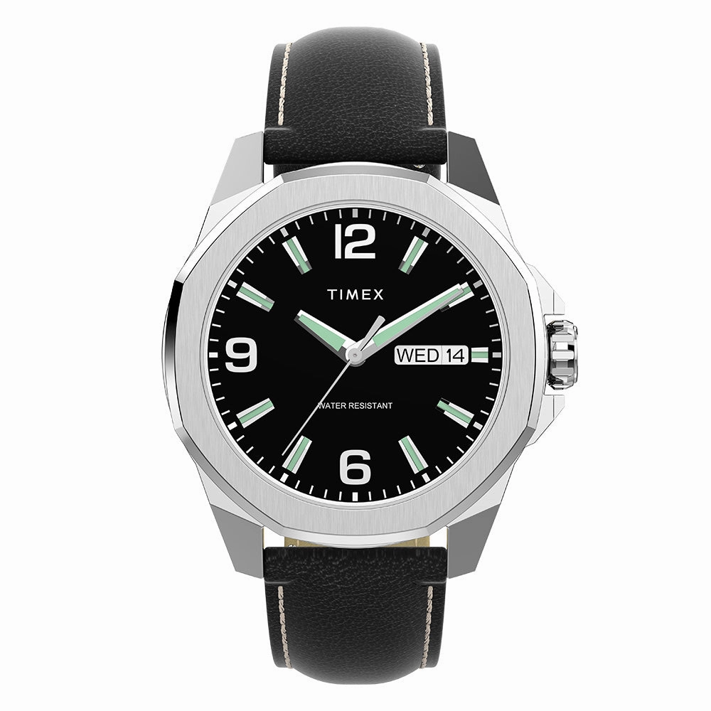 Essex Avenue Day-Date 46mm Leather Band