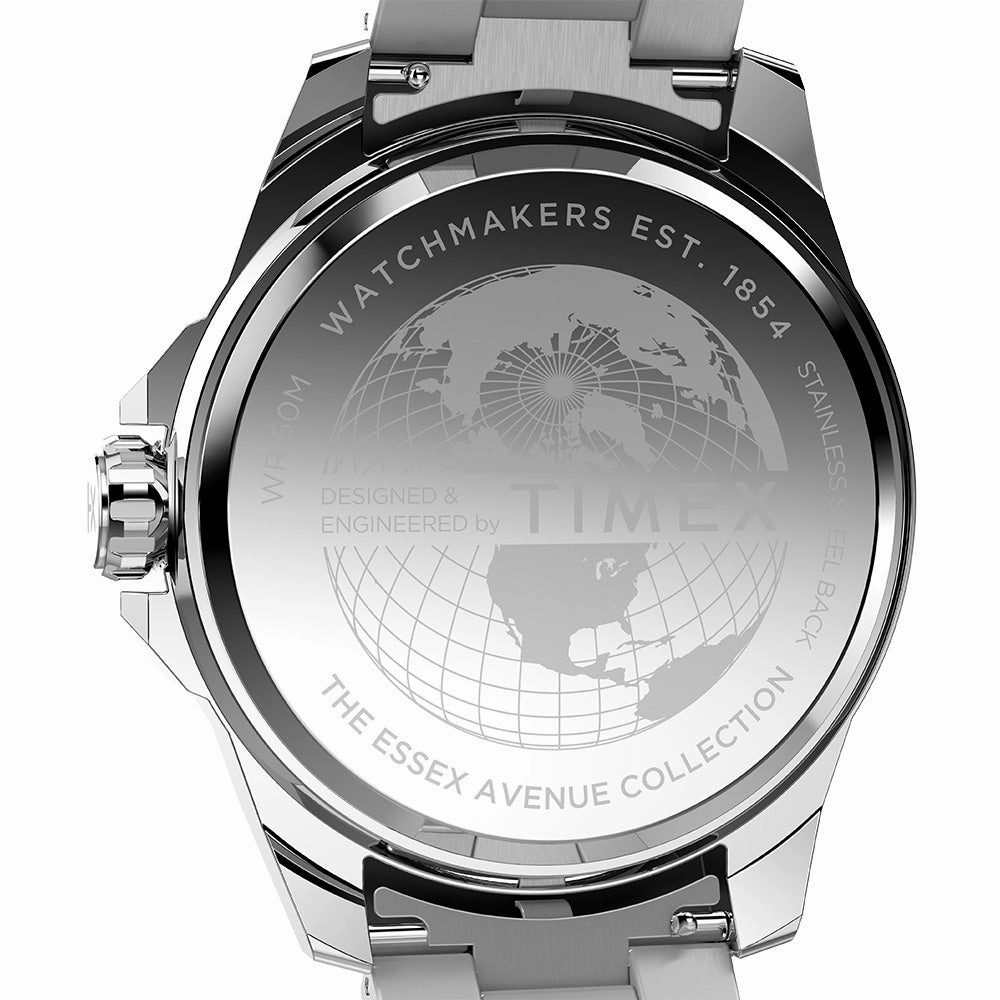 Essex Avenue Day-Date 46mm Stainless Steel Band