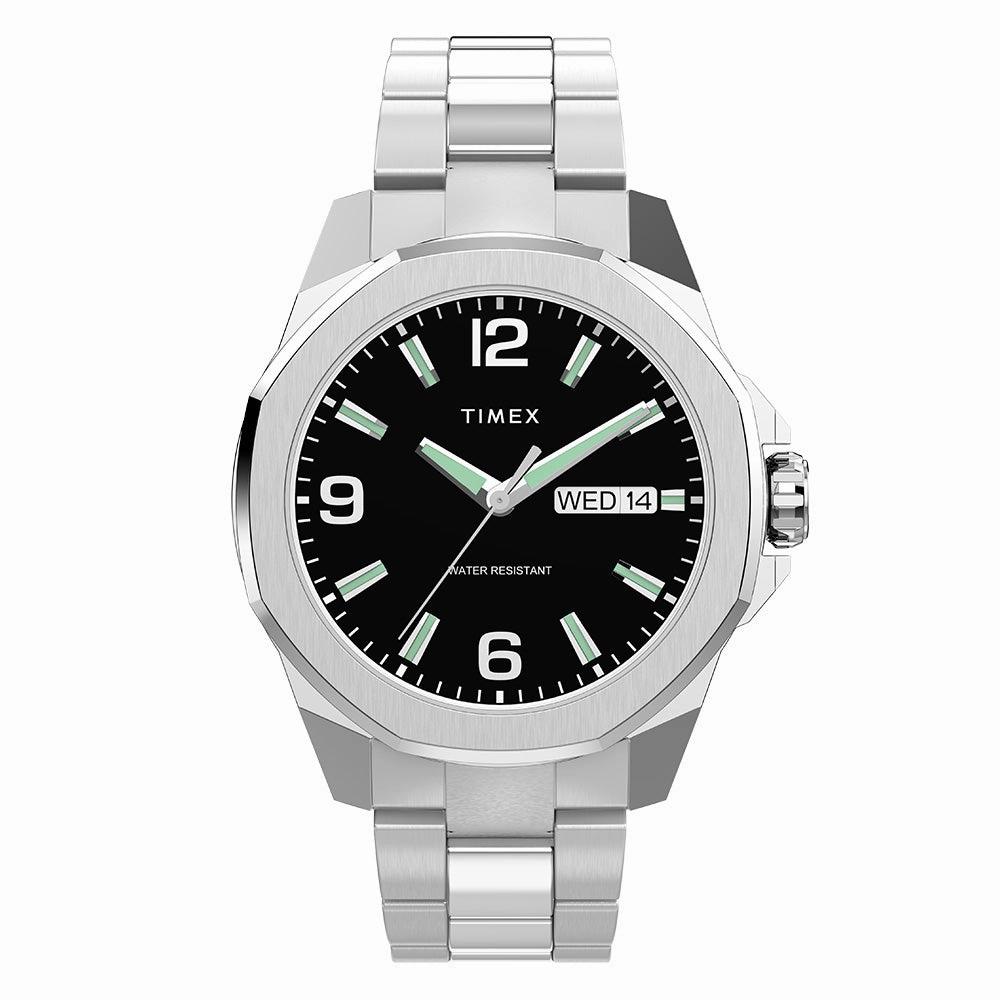 Essex Avenue Day-Date 46mm Stainless Steel Band