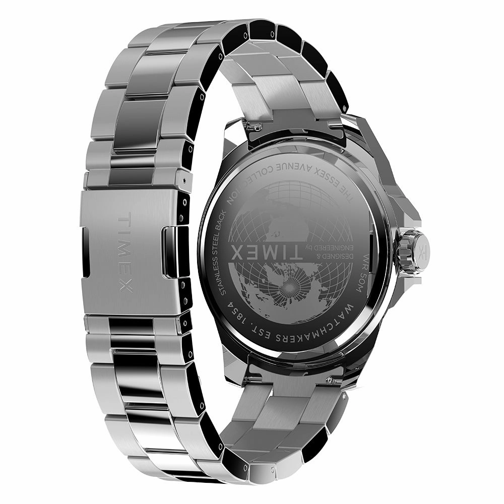 Essex Avenue Day-Date 46mm Stainless Steel Band