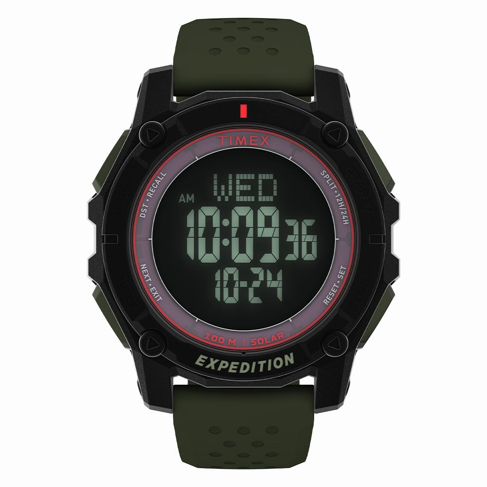 Expedition Ridge Solar Digital 49mm Silicone Band