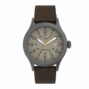 Expedition Scout Date 40mm Leather Band