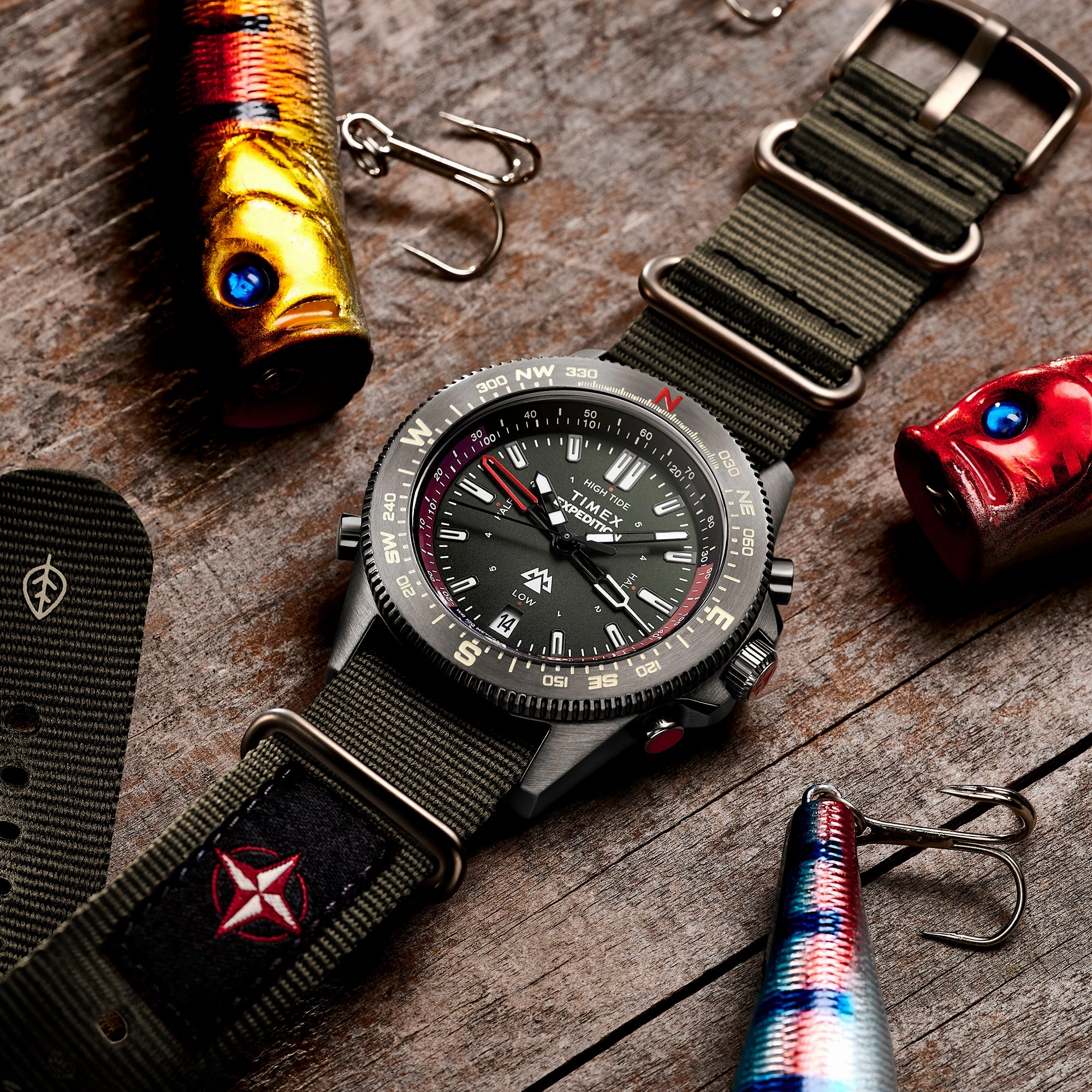 Expedition Tide-Temp-Compass  43mm Fabric Band