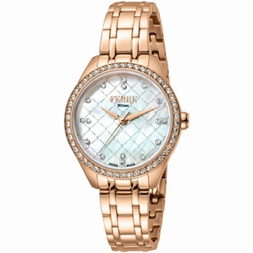 Ferre Milano Women's Watch - Classic Mop Dial Rose Gold Bracelet | FM1L116M0081