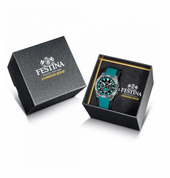 Festina Chrono Bike Blue Rubber Strap Watch f20725/6