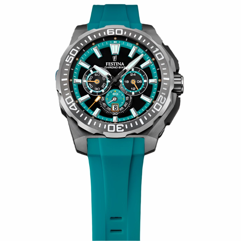 Festina Chrono Bike Blue Rubber Strap Watch f20725/6