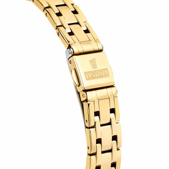 Festina Elegance and Durability Women's Watch with Beige Dial and Stainless Steel Strap F20601/2
