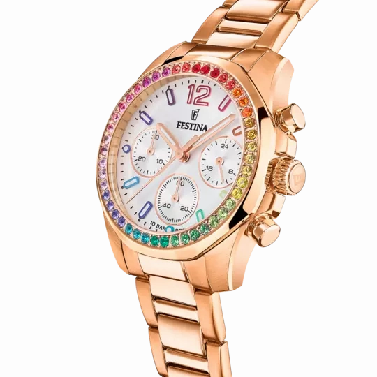 Festina Rainbow Silver Dial Stainless Steel Strap Women's Watch F20639/2