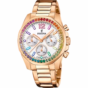 Festina Rainbow Silver Dial Stainless Steel Strap Women's Watch F20639/2