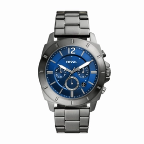 Fossil Men's Privateer Chronograph, Smoke Stainless Steel Watch