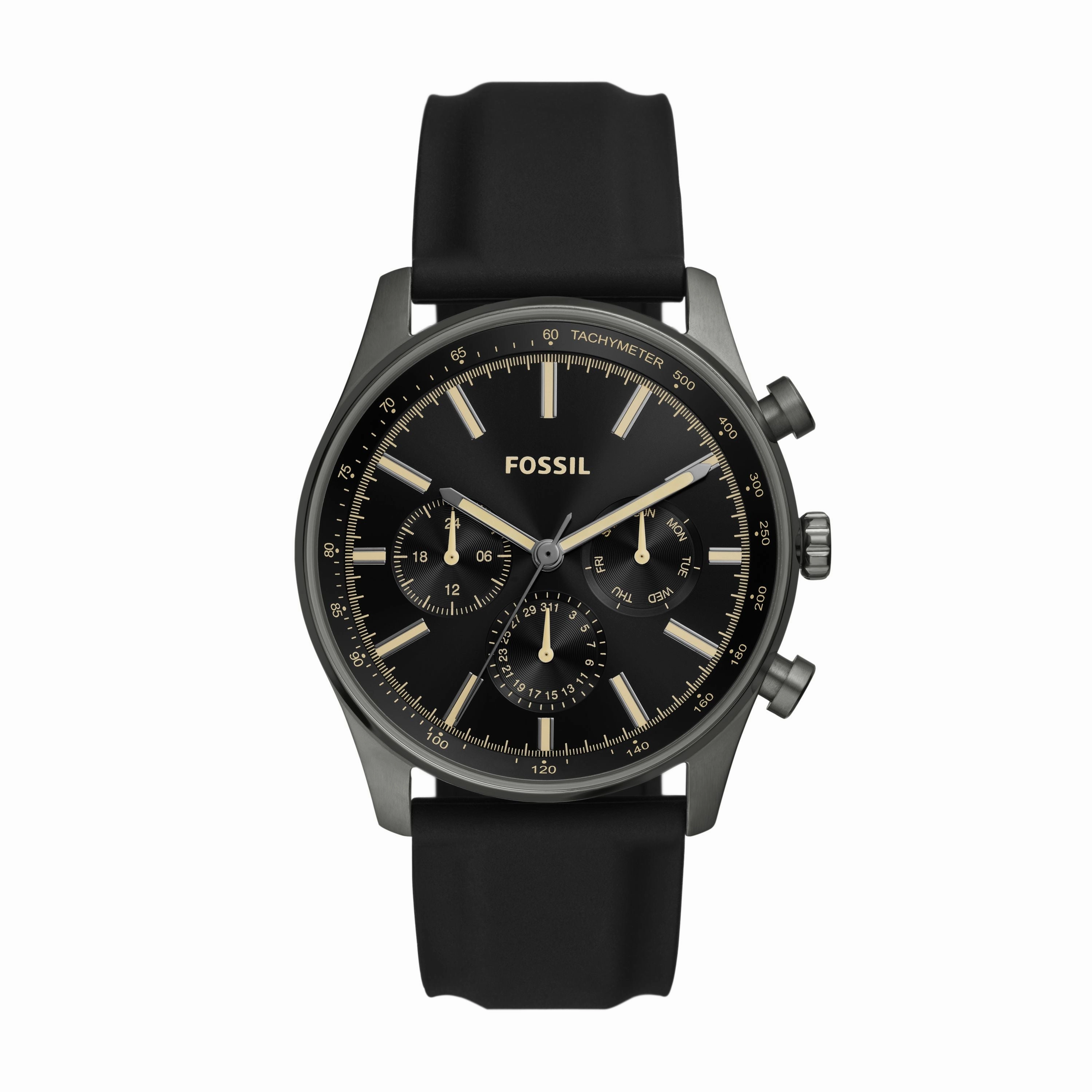 Fossil Men's Sullivan Multifunction, Smoke Stainless Steel Watch