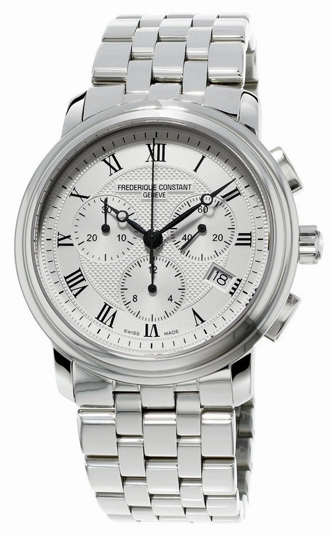 Frederique Constant Classics Quartz Chronograph Stainless Steel Mens Watch Date FC-292MC4P6B2