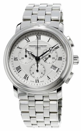 Frederique Constant Classics Quartz Chronograph Stainless Steel Mens Watch Date FC-292MC4P6B2