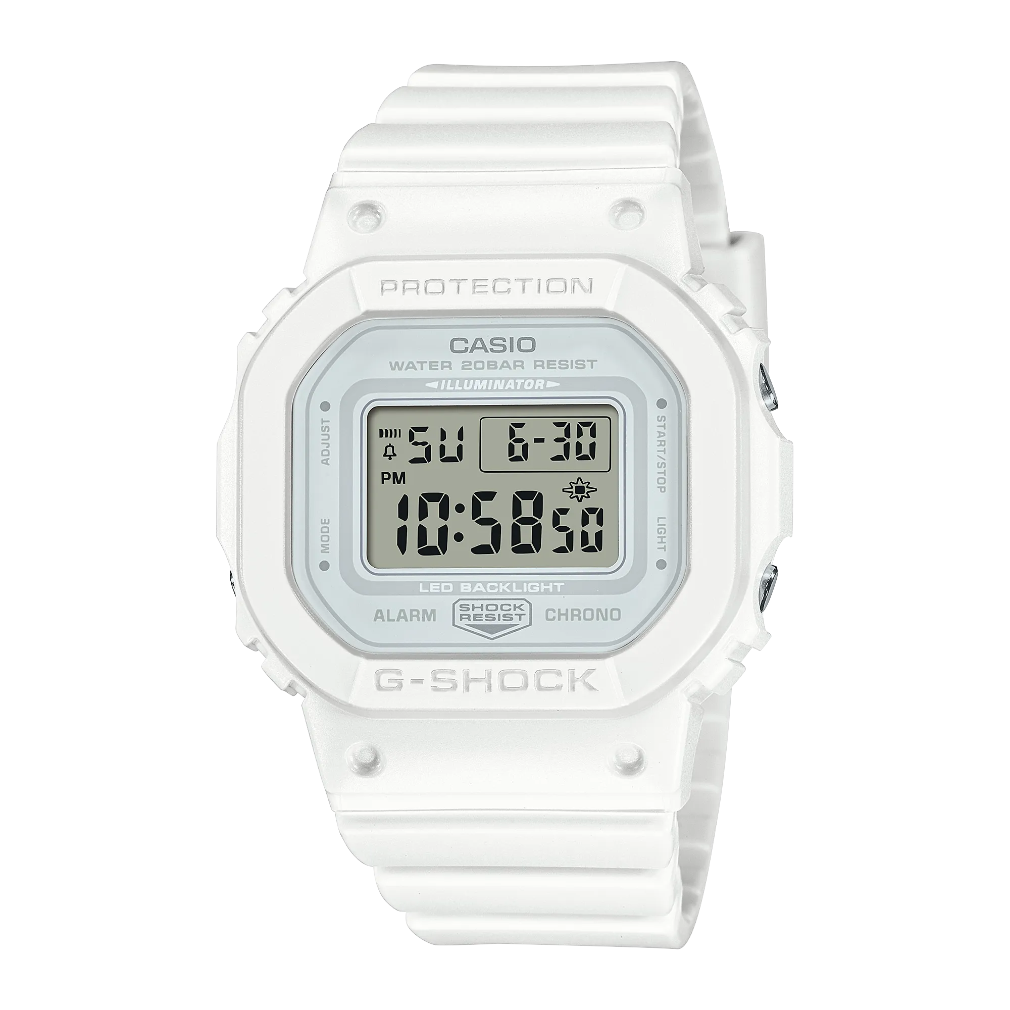 G-Shock Mid Digital White Resin Band Watch GMDS5600BA-7D