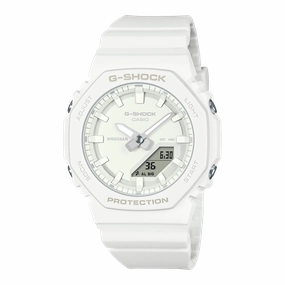 G-Shock All White CasiOak Ladies Watch GMAP2100-7A