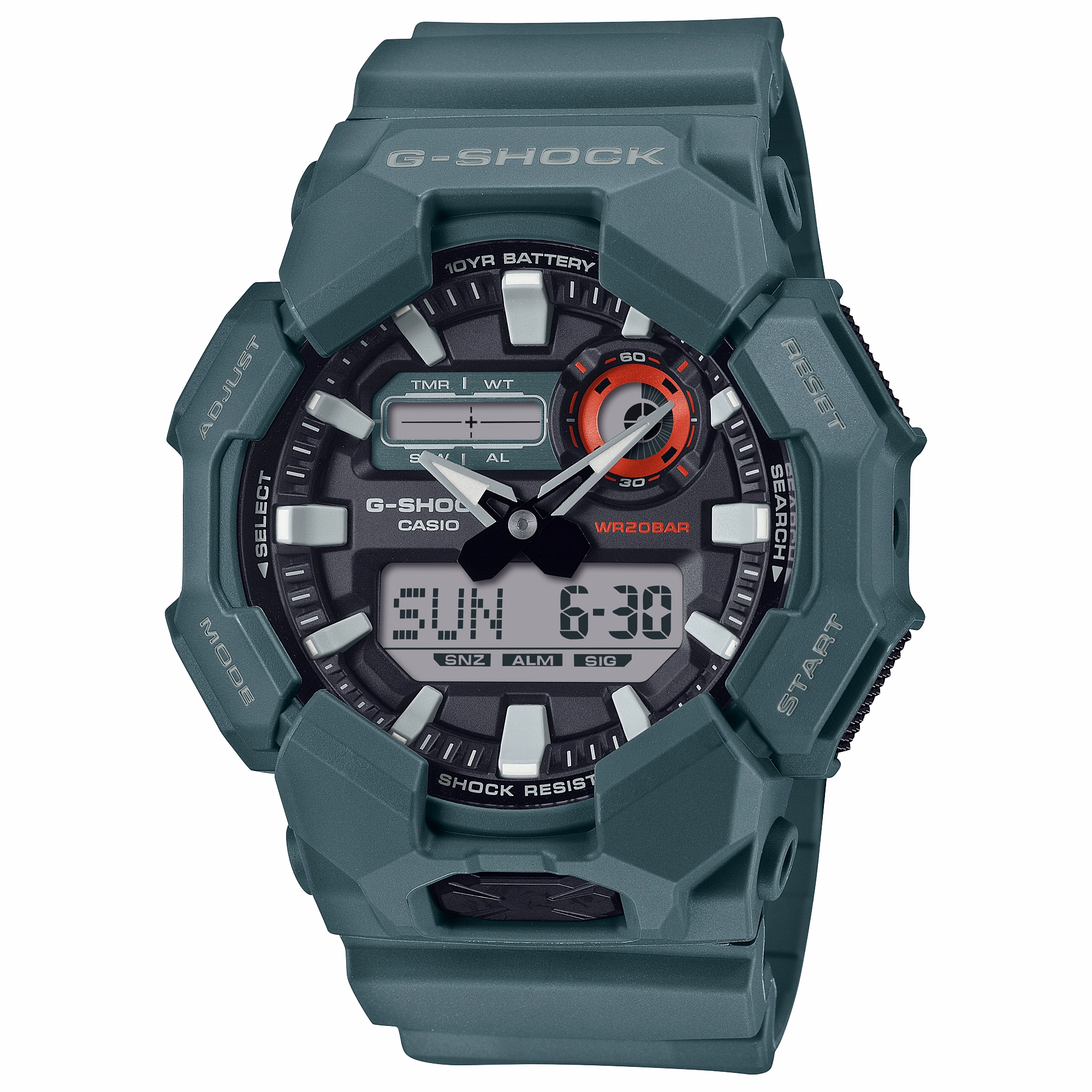 G-Shock Analog Digital Black Resin Band Watch GA010-2A